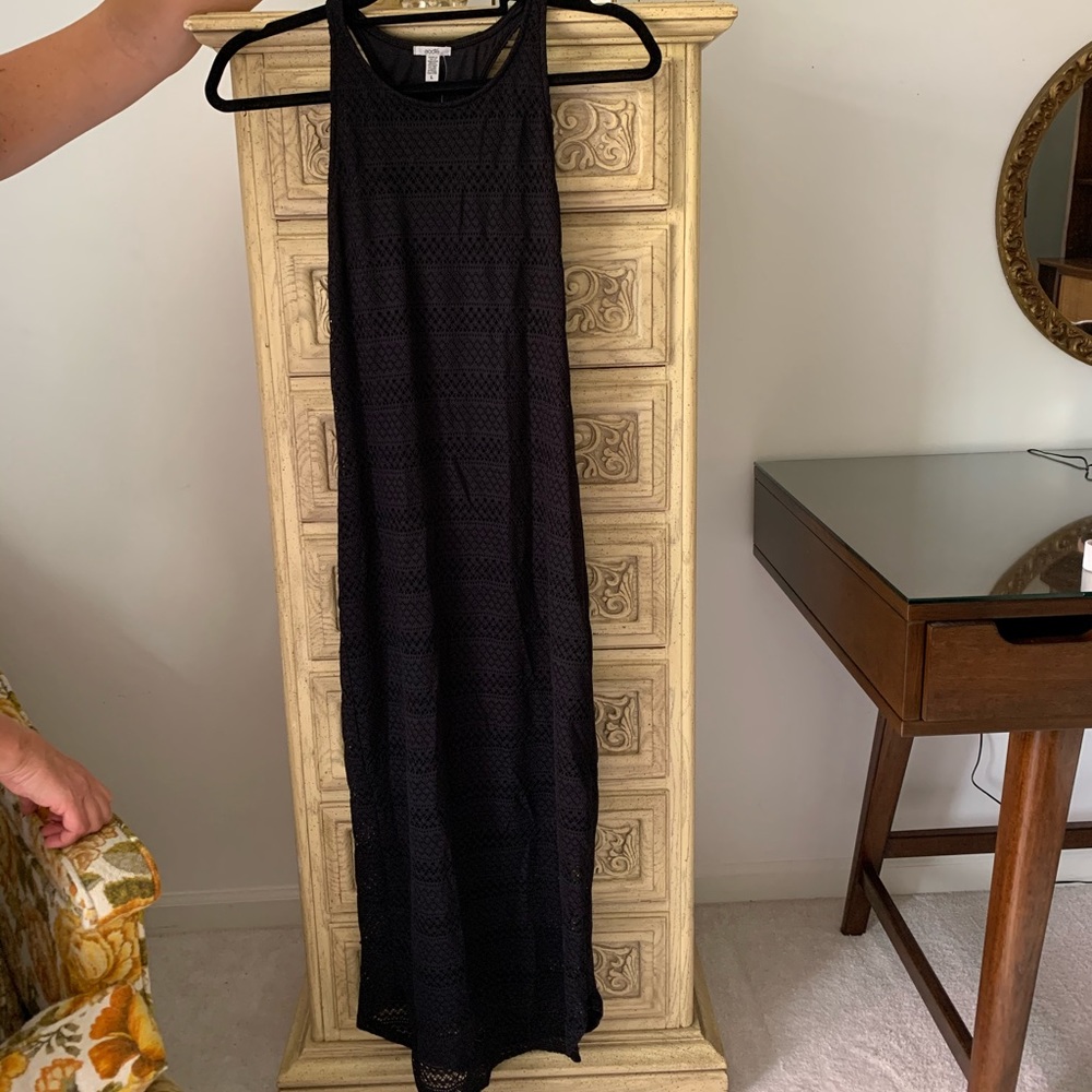 Black maxi dress